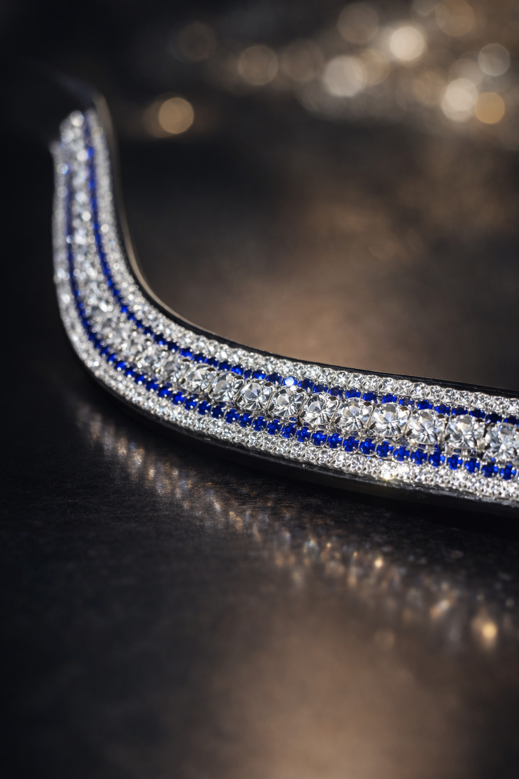 Sapphire and Clear Browband