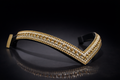 Gold and Clear V-Shape Browband