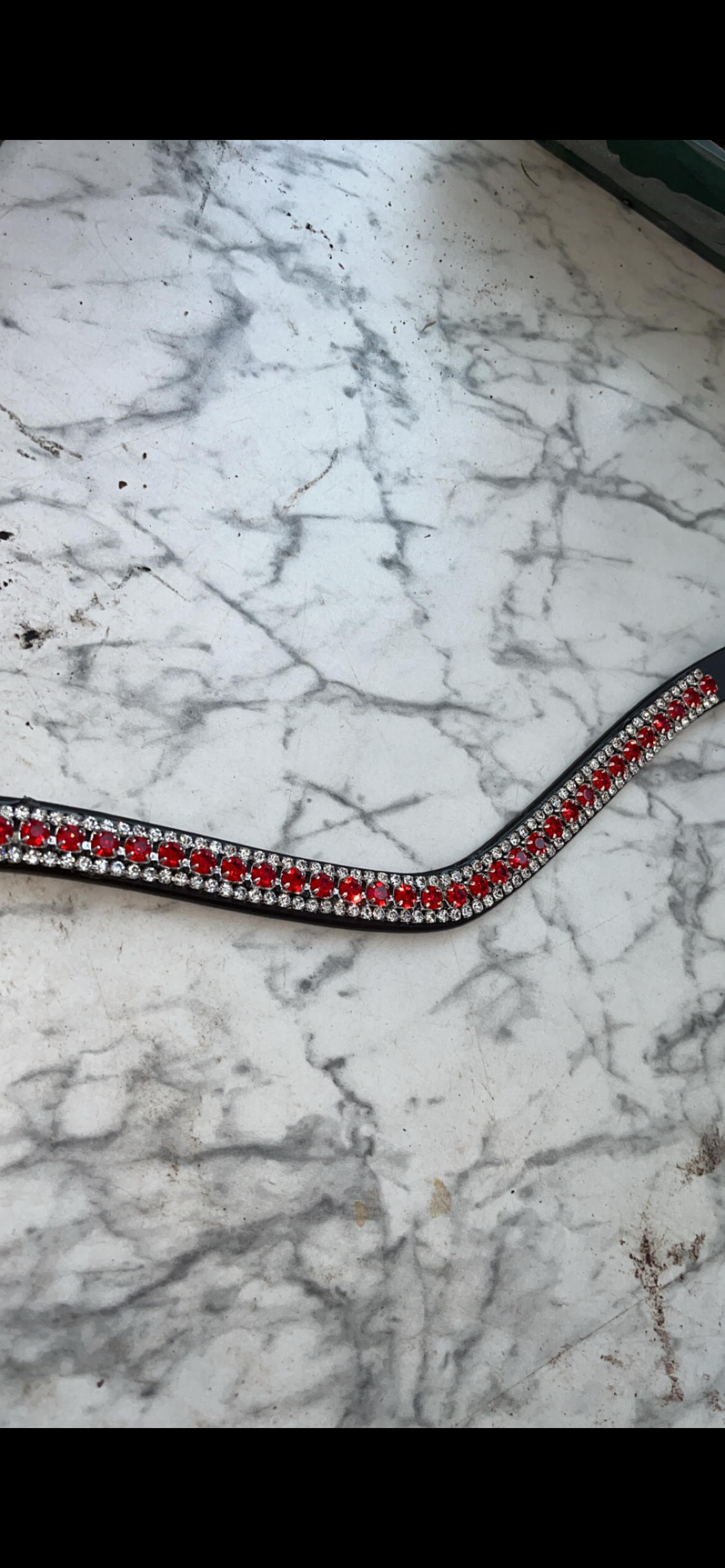 Red and Clear Browband