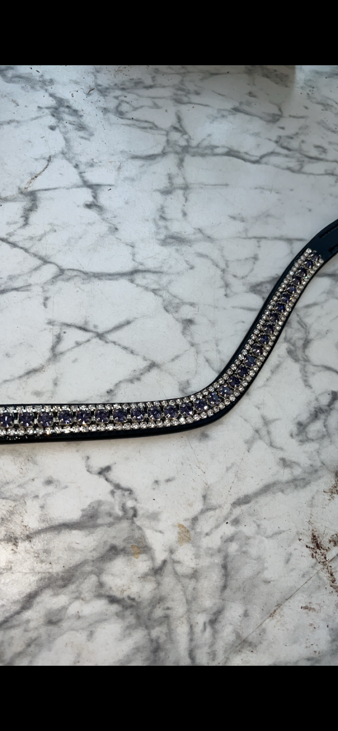 Purple and Clear Browband