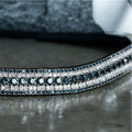 Dark Blue and Clear Browband