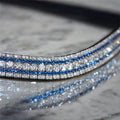 Clear and Sapphire Browband